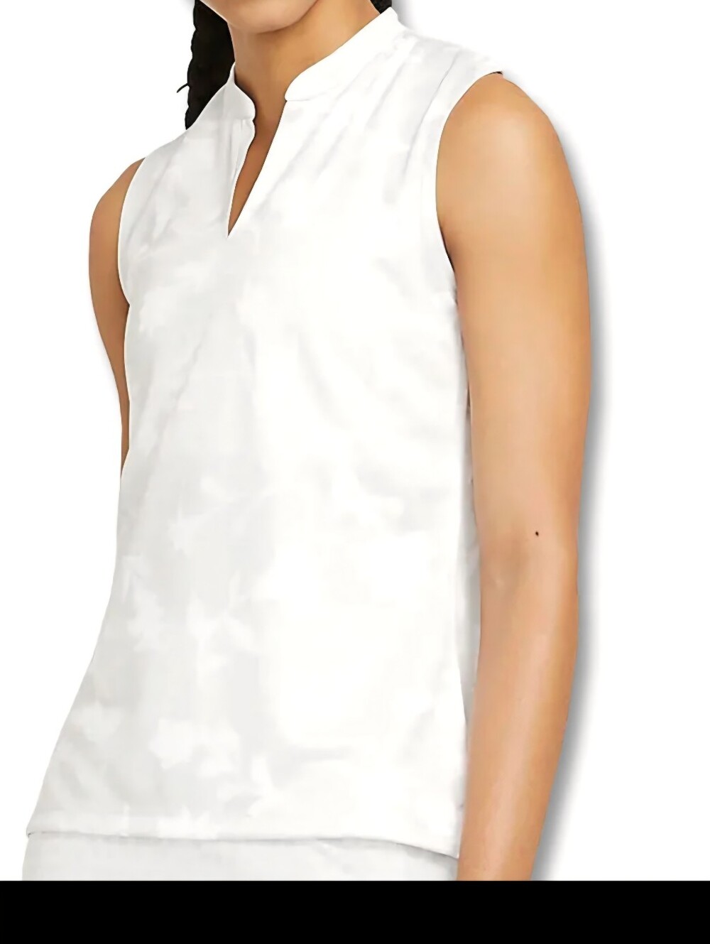 Nike Breathe Floral Print Sleeveless Golf Polo, XS,
